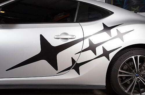Suba Stars Side Vinyl Decal Kit for Suba BRZ 2013-2014