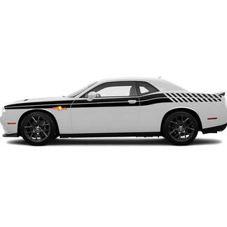 Stripes Pulse Rally Dodge Challenger Vinyl Decal Stickers