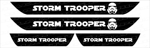 Storm Trooper Door Sill Vinyl Decals for Dodge Charger 2006-2017