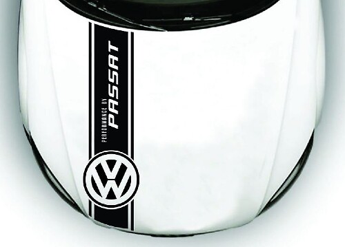 Racing Hood Stripe Vinyl Decal for Volkswagen Passat