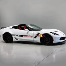 Racing Sport Side Stripe Vinyl Decal Set for Chevy Corvette_2