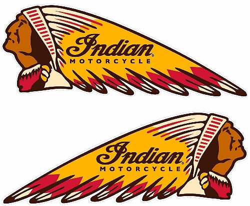 Indian Motorcycle War Bonnet Style Vinyl Decal 