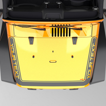 Perimeter Strip Hood Vinyl Decal for Jeep Wrangler Gladiator 2
