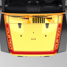 Perimeter Strip Hood Vinyl Decal for Jeep Wrangler Gladiator 3