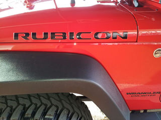 RUBICON DECALS (3D) DOMED STICKERS VINYL FOR JK HOOD BOTH SIDES JEEP