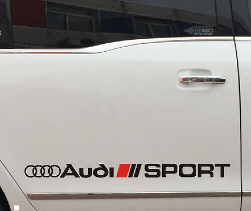 Audi Sport Side Skirt Racing Vinyl Decal for Audi
