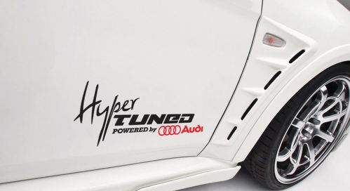 Hyper Tuned Powered By Audi Car Decal Vinyl Sticker RS4 S5 S6 R8 Euro Tuning A4