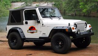 Jurassic Park Movie Decals 2x Verwijderbare Auto Jeep