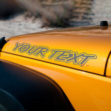 Lettering Hood Vinyl Decals for Jeep Wrangler YJ TJ JK MJ_2