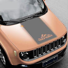 Blackout Mountains Hood Vinyl Decal for Jeep Renegade_2