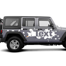 Paint Splashes Side Vinyl Decal Kit for Jeep Wrangler JK JL_2
