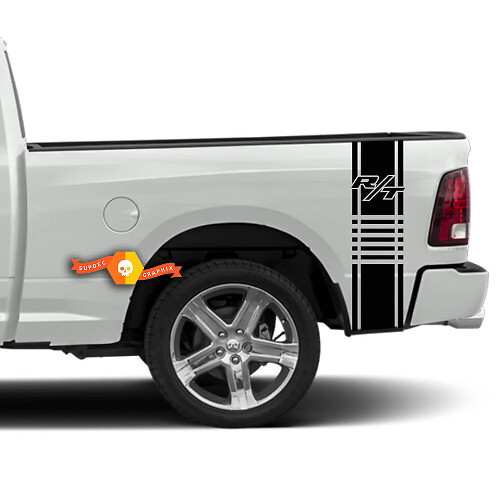 R/T Style Bedside Racing Stripe Vinyl Decals for Dodge Ram Truck