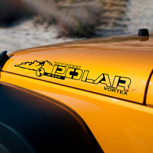 Polar Vortex Vinyl Hood Sticker Decals for Jeep Wrangler JK JKU
