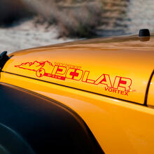 Polar Vortex Vinyl Hood Sticker Decals for Jeep Wrangler JK JKU 3