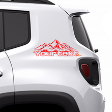 Rear Quarter Mountains Vinyl Decals for Jeep Renegade_3