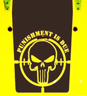 Jeep Wrangler Blackout The Punisher 4 Vinyl Hood Decal Sticker JK JKU LJ TJ