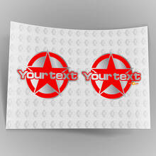 Star Lettering Vinyl Decals for Jeep Renegade 2