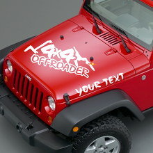 Offroader Lettering Hood Vinyl Decals for Jeep Wrangler 2