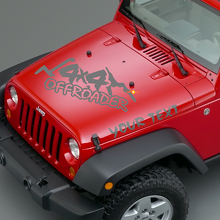 Offroader Lettering Hood Vinyl Decals for Jeep Wrangler 3