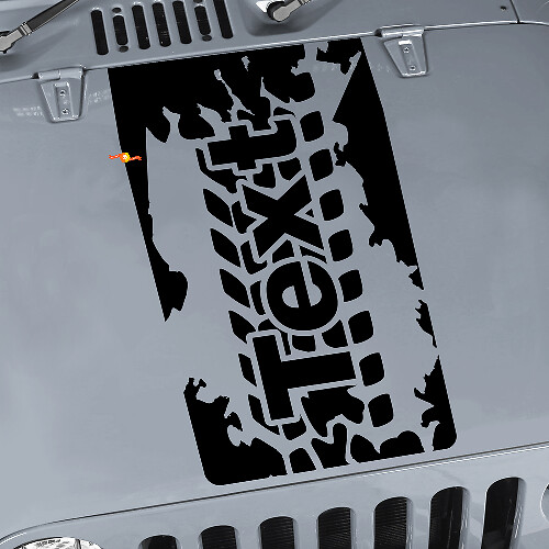 Tire Tread Hood Vinyl Sticker Decal for Jeep Wrangler JK JKU LJ TJ