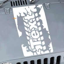 Tire Tread Hood Vinyl Sticker Decal for Jeep Wrangler JK JKU LJ TJ 2