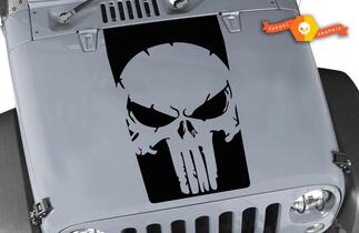 Jeep Wrangler The Punisher 3 Vinyl Hood Decal LJ TJ JK JKU