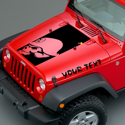 Blackout Metal Mulisha Head Vinyl Decal for Jeep Wrangler _1