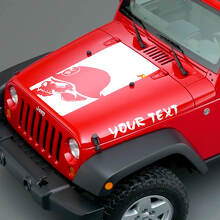 Blackout Metal Mulisha Head Vinyl Decal for Jeep Wrangler _3