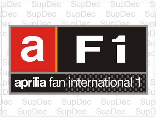AF1 Aprilia Fan International Racing Vinyl Decal Sticker 