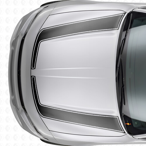 Accent Outline Stripes Hood Vinyl Decal Sticker for Dodge Charger 2015-2026
