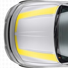 Accent Outline Stripes Hood Vinyl Decal Sticker for Dodge Charger 2015-2026_5
