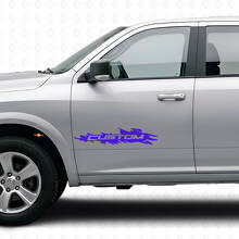 Custom Splash Style Door Vinyl Decal for Dodge Ram Rebel 1500-3500 2009-2016_2