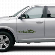 Custom Splash Style Door Vinyl Decal for Dodge Ram Rebel 1500-3500 2009-2016_3