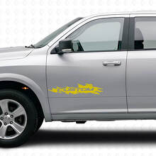 Custom Splash Style Door Vinyl Decal for Dodge Ram Rebel 1500-3500 2009-2016_6