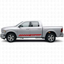 Custom Strobe Side Stripes Vinyl Decal for Dodge Ram Rebel 1500 2009–2016_4