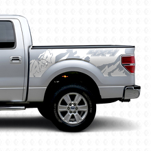 4x4 Off Road Style Rear Side Vinyl Decal for Musclecar truck 2010-2020_3
