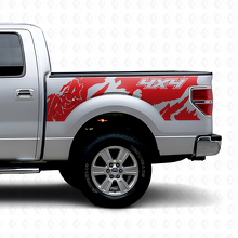 4x4 Off Road Style Rear Side Vinyl Decal for Musclecar truck 2010-2020_4