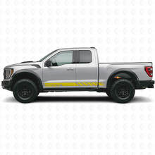 Checkered Custom Side Stripes Vinyl Decal for Musclecar truck 2010-2020_6