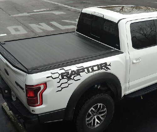 Honeycomb Logo Side Bed Graphics Decal Sticker for Ford F-150 Raptor 2017-Up