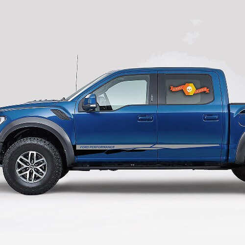 Retro Performance Side Stripe Graphics Decal Sticker for Ford F-150 Raptor
