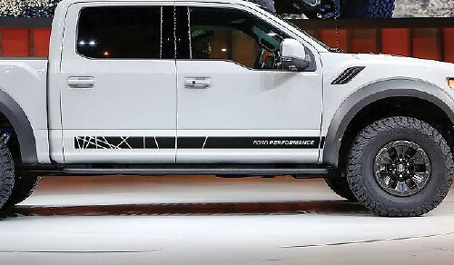 Retro Performance Side Stripe Graphics Decal Sticker for Ford F-150 Raptor 2017