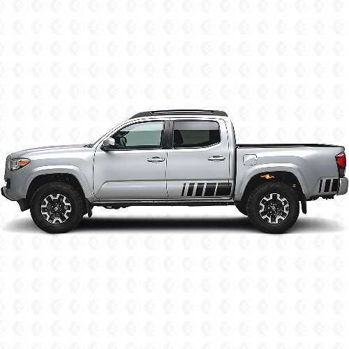 Retro Style Side Stripes Vinyl Decal Kit for Toyota Tacoma 2016