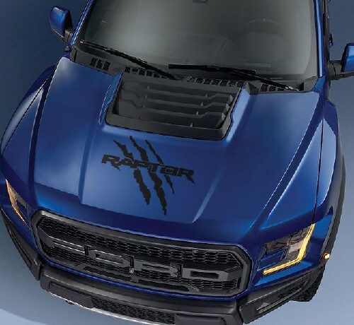 Hood Logo Claw Graphics Decal Sticker for Ford F-150 Raptor 2017