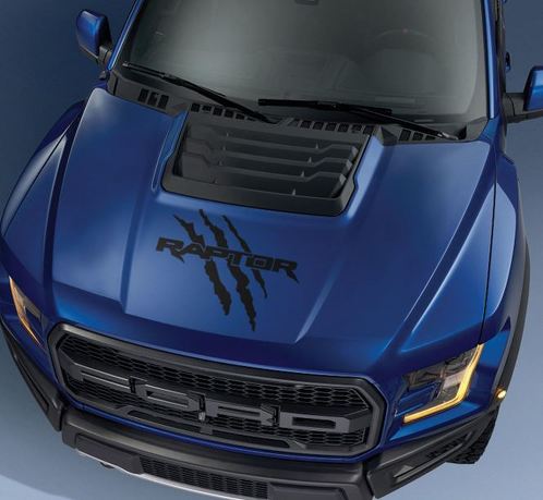 Ford F150 Raptor 2017 hood logo claw graphics decal sticker