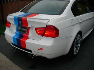 M colors Stripes Rally back trunk Racing Motorsport vinyl decal sticker for BMW