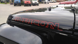 2pcs NEW RUBICON Hood Side Decal Graphic JEEP WRANGLER RUBICON RED Color