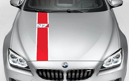 Mass Effect N7 Inspired Hood Stripe Vinyl Decal for Cars