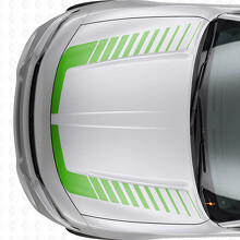 Strobe Style Accent Stripes Hood Vinyl Decal Sticker for Dodge Charger 2015-2026_3