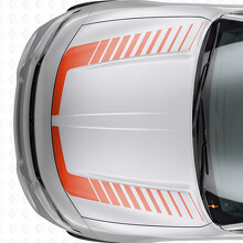 Strobe Style Accent Stripes Hood Vinyl Decal Sticker for Dodge Charger 2015-2026_4