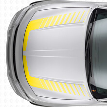 Strobe Style Accent Stripes Hood Vinyl Decal Sticker for Dodge Charger 2015-2026_5